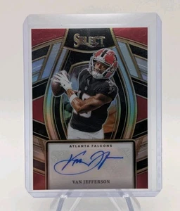 Van Jefferson 2023 Panini Select Football Silver Prizm Auto SP #SELS-VJI Falcons - Picture 1 of 2
