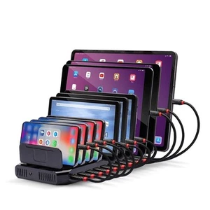 USB-Ladestation für 10 Tablets & Smartphones - Afbeelding 1 van 7