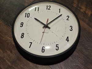 Vintage Simplex 6310-9210 12" Synchronous Wall Clock – Industrial / School / Fac - Picture 1 of 2