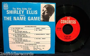 SHIRLEY ELLIS-The Name Game-A Rare Northern Soul Picture Sleeve & 45-CONGRESS - Imagen 1 de 3