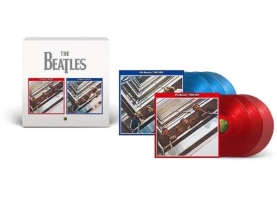 The Beatles 1962-1966 1967-1970 Vinyl 6 LP Red And Blue Colored *In Hand* - Image 1 of 3