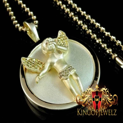 ÚNICO NUEVO ÁNGEL EN CÍRCULO HERMOSO COLGANTE FRESCO CADENA DIAMANTE SIMULADO ENCANTO Foto 1 de 4