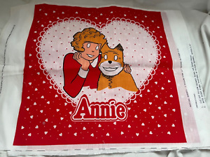 Vintage 1982 Annie and Her Dog Pillow Pattern Material FOR 2 Pillows #6152