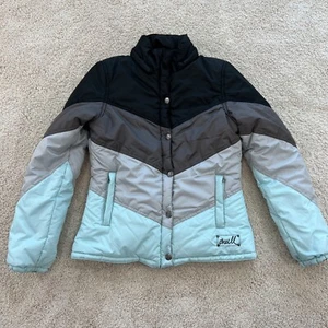 O'neill Coat Girl's Winter Jacket Youth M Reversable Insulated Ski Snowboard Zip - Picture 1 of 10