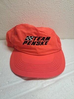 Vintage Team Penske Trucker Hat Snapback Hat Cap Trucker Neon 90’s Fun Hip USA - Image 1 of 4