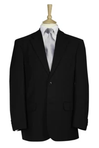 Black Masonic Funeral Jacket Plain Single Breasted Freemasons Masons Formal New - Picture 1 of 5