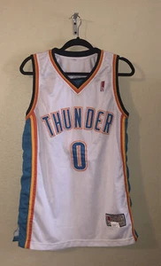 Oklahoma Thunder Hardwood Classics Westbrook Sewn On Jersey Large - Picture 1 of 4