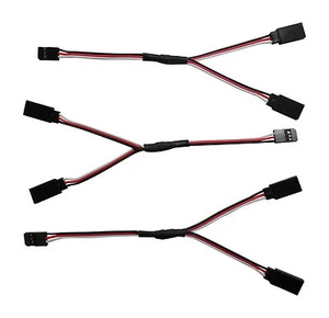 Arnés Servo Y Apex RC Products Futaba Style 6"/150 mm - Paquete de 3 #1030 - Imagen 1 de 3