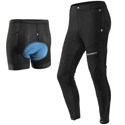ROCKBROS Herren Radhose mit gepolsterte Rennrad kurzhose MTB Fahrradhose Herbst