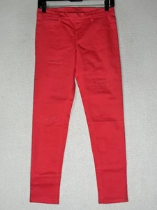 Real Love Pink Skinny Leg Jeans Five Design Pockets Stretch Girl's Size 16 - Picture 1 of 7