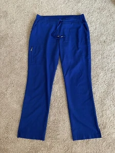 Grey’s Anatomy Cargo Scrub Pants 6 Pocket Blue 4277 Women's Size Medium - Picture 1 of 12