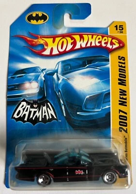 Hot Wheels 2007 1ª Edição 1966 Batman Batmobile #15/36 Novo Selado em Cartão Longo - Imagem 1 de 4