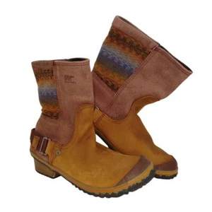 Sorel Western Style Womens Pre-owned Brown w/Buckles Boots - sz. 7 1/2 - Picture 1 of 7