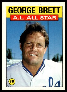 1986 Topps Tiffany George Brettt All-star #714