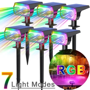 Solar Spot Lights LED Garden Lawn Light Outdoor Pathway Fence Lamp Spotlight Au - Picture 1 of 14