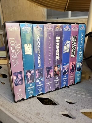 New James Bond 007 Collectors Set Volume 2 II VHS 8 Tape Box Set Vintage Sealed - Image 1 of 3