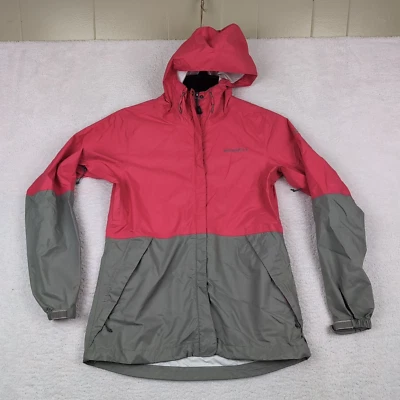 Merrell Select Chaqueta Seca Mujer Rosa Gris Sudadera con Capucha Lluvia Senderismo Cremallera Completa XS Foto 1 de 4