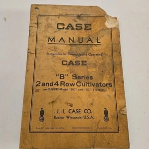 Kofferhandbuch mit Stückliste Case B 2 und 4 Reihen Grubber Modell DC & SC  - Bild 1 von 10