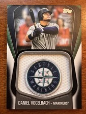 2020 Topps Dan Vogelbach Jumbo Manufactured Sleeve Patch #d 134/149 - Mariners