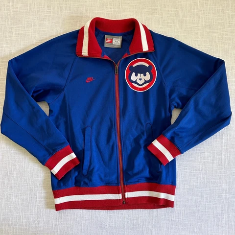 Nike Vintage Chicago Cubs Cooperstown Collection Jacket Size Small Cover