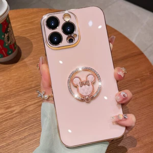 For Samsung Galaxy S23 S22 S21 S20 S10 Note20 Luxury Rhinestone Ring Holder Case - Picture 1 of 17