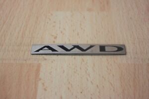 "AWD" ALL WHEEL DRIVE CHROME BOOT BADGE / TRUNK LID - Jaguar X-Type 2001-2010