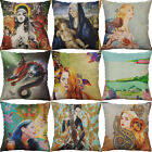 18" Cotton Linen Printing dragon belle pillow case Home Decor Cushion Cover