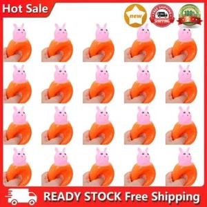 Easter Carrot Rabbit Squeeze Toy Fidget Toy for Easter Basket Stuffers (Pink) - Photo 1/5