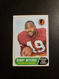 1968 Topps Football #35 Bobby Mitchell HOF Washington Redskins. VG Small Crease - Picture 1 of 3