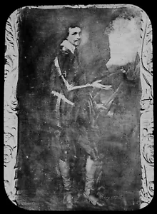 ANTIGUA Linterna Mágica Diapositiva RETRATO DE STRAFFORD C1890 ILUSTRACIÓN - Imagen 1 de 3