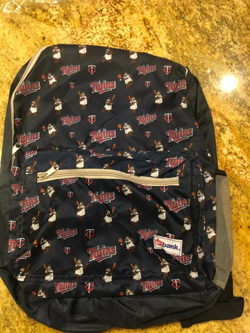 Minnesota Twins Classic Backpack Twin Logo w Twin Bear TWINS Back To School Cover
