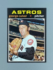 1971 TOPPS #291 GEORGE CULVER HOUSTON ASTROS NM+/NMMT CENTERED