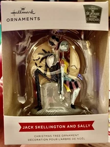 Hallmark Christmas ornament Disney Tim Burtons nightmare before Jack & Sally - Picture 1 of 3