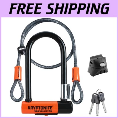 Heavy Duty Bike U-Lock Set with Cable - Image 1 of 4