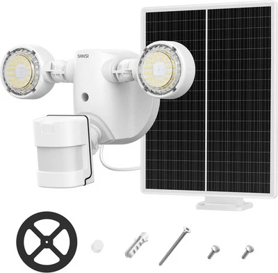 SANSI Outdoor Solar Flood Light,Motion Sensor Flood Light with 2000mAh Battery