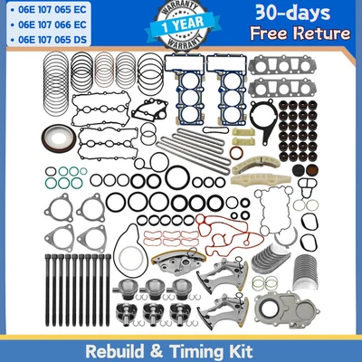Kit de reconstrucción y sincronización de motor FIT AUDI A6 A7 A8 Q5 Q7 TFSI CTDB CREC CRED 3.0T Foto 1 de 4