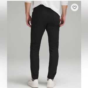 Lululemon ABC Slim-Fit 5 Pocket Pant Warpstreme Men's Black M5AN1S Size 34 - Picture 1 of 13