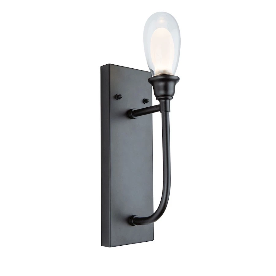Montaje en pared Artcraft Bimini 1 luz, negro - AC7651BK Foto 1 de 1