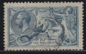 WC1_34391 H. GREAT BRITAIN. 10sh 1913-18 BRITANNIA RULE THE WAVES. Sc.175. Used - Picture 1 of 1