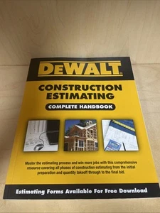 DEWALT Construction Estimating Complete Handbook Softcover - Picture 1 of 6