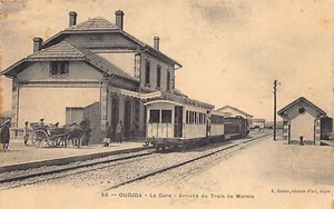 Maroc - OUJDA - La gare - Arrivée du train de Maghnia en Algérie - Ed. J. Geiser - Picture 1 of 2