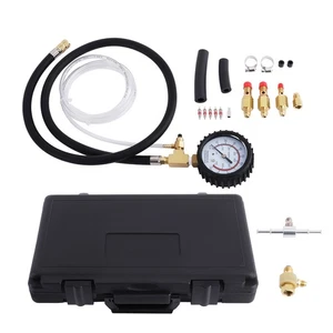 Fuel Injection Pump Pressure Tester Kit with 0-100  psi Gauge Hoses Adapters - Foto 1 di 17