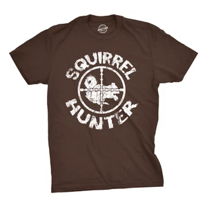 Youth Squirrel Hunter T Shirt Funny Hunting Shirt Squirrels Tee For Kids - Imagen 1 de 6