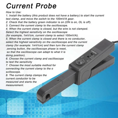 OC5010 AC DC 50mA-100A Clamp On Current Probe DC-100KHZ For BNC 1MΩ <100pF Te - Image 1 of 4
