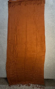 Damen braun leicht Quaste Schal Halbtransparent Strick 29x70 - Bild 1 von 6