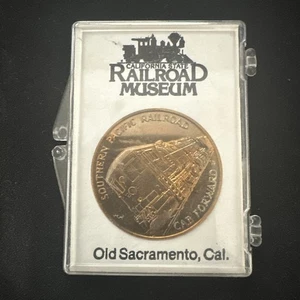 Southern Pacific Railroad Ca CA State Railroad Museum Old Sacramento Medal Coin - Picture 1 of 8
