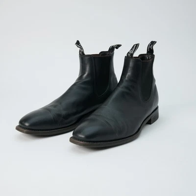 Botas artesanales RM Williams - negras - suela de goma cómoda - 12,5 EE. UU. (11,5 AUS) Foto 1 de 4