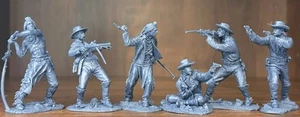 Plastic Platoon 7 Cavalry Little Bighorn 6 figures 2 Indians 1:32 Set # 2 Rare - Picture 1 of 2