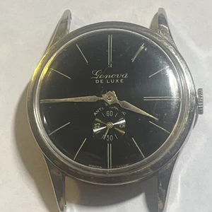 RELOJ PULSERA VINTAGE SUIZO PARA HOMBRE GENOVA DELUXE CUERDA MANUAL - Imagen 1 de 6