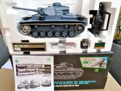 RC  Panzer III Kampfwagen 3 1:16  V7.0 Metallketten Pro Version "AKTION" - Bild 1 von 4